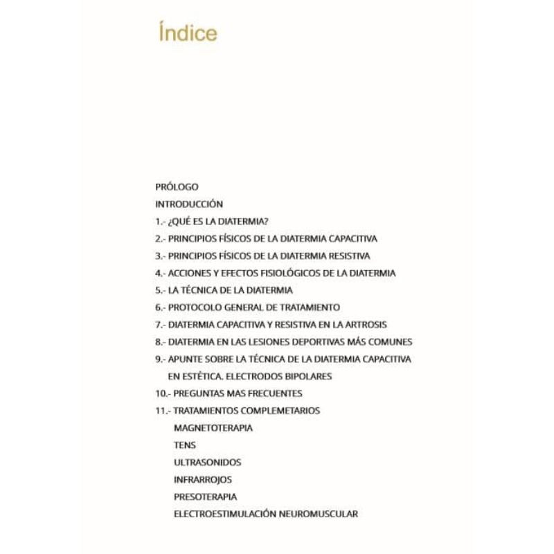 Indice libro de diatermia